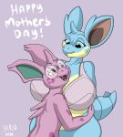  &lt;3_marking big_breasts bra breasts clothing denim_(hirurux) eyewear female glasses hi_res hirurux hug male male/female mother mother_and_child mother_and_son nidoqueen nidorino nintendo parent parent_and_child pok&eacute;mon pok&eacute;mon_(species) simple_background son underwear velvet_(hirurux) video_games 