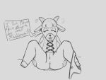  4:3 animal_crossing anthro clothing drunk female holemann monochrome nintendo panties panties_down pashmina_(animal_crossing) solo substance_intoxication underwear video_games 