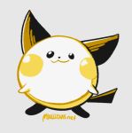  ._. :3 beta_pokemon black_eyes commentary creature english_commentary full_body looking_at_viewer lowres mike_luckas no_humans pichu_(prototype) pokemon pokemon_(creature) pokemon_(game) pokemon_gsc pokemon_gsc_beta prototype signature simple_background solo standing white_background 