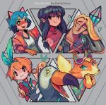  animal_crossing anthro audie_(animal_crossing) avian beak bird canid canine canis character_request clothed clothing daria_arbuz eyewear female fur hair hi_res human league_of_legends male mammal michiru_kagemori netflix nintendo pawpads paws raccoon_dog riot_games shampoo_(ranma_1/2) six_fanarts_challenge smile sunglasses tanuki taric_(lol) toucan tuca tuca_and_bertie video_games wolf 