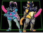 alternate_universe anthro armor arthropod big_breasts breasts dildo domestic_cat duo felid feline felis female humanoid insect insect_wings mammal rg01_(undertale) rg02_(undertale) sex_toy spiked_armor spikes standing thewill under(her)tail undertale video_games wide_hips wings 
