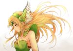  armor blonde_hair breasts gradient headdress long_hair orange_eyes riesz seiken_densetsu tagme_(artist) 