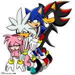  anal anal_penetration bisexual breasts female from_behind gay gloves hedgehog male mammal nipples nude penetration plain_background riku sega sex shadow_the_hedgehog silver_the_hedgehog smile sonic_(series) sonic_team sonic_the_hedgehog straight train_position white_background 