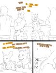  anthro beverage comic drinking dungeons_and_dragons duo fek fekkri_talot felid feline fur grabbing hasbro hi_res lynx male mammal mustard_(fek) tabaxi text wizards_of_the_coast 