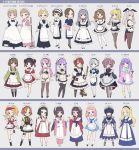  6+girls :d absurdres animal_ears apron armor armored_boots bandaged_leg bandages bikini black_gloves black_hair black_neckwear blonde_hair blue_eyes blush boots bow bowtie bra breasts broom brown_eyes brown_hair bunny_ears check_translation chibi cleavage closed_eyes commentary_request detached_collar double_bun duster eyebrows_visible_through_hair eyepatch faulds fishnet_legwear fishnets front-tie_bikini front-tie_top full_body garter_straps gauntlets gloves goshi-san green_eyes grey_background grey_hair grin hakama hat headset highres japanese_clothes kimono light_brown_hair long_hair looking_at_viewer low_twintails maid maid_bikini maid_day maid_headdress mismatched_legwear mob_cap multicolored_hair multiple_girls navel necktie nontraditional_miko off-shoulder_jacket one_eye_closed one_side_up open_mouth orange_hair original panties pantyhose patches pink_hair purple_eyes purple_hair red_eyes red_hair red_neckwear roller_skates shoulder_pads skates skirt_hold sleeves_past_fingers sleeves_past_wrists smile standing standing_on_one_leg steampunk streaked_hair swimsuit thighhighs towel translation_request twintails underwear victorian_maid visor_cap wa_maid waist_apron wide_sleeves wrist_cuffs yukata 