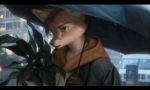  anthro canid canine car city clothed clothing detailed_background digital_media_(artwork) fox fur hair holding_object leaf male mammal plant potted_plant raining solo terry_grimm umbrella vehicle 