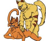 absurd_res anal anal_penetration anthro chance_furlong duo from_behind_position hanna-barbera hi_res jake_clawson male male/male penetration robocatart sex simple_background swat_kats white_background 
