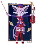  alpha_channel anthro bowed_string_instrument eeveelution espeon female frigadae letters musical_instrument nintendo pok&eacute;mon pok&eacute;mon_(species) solo string_instrument video_games violin 