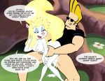  &lt;3 ambiguous_penetration animaniacs anthro anthro_penetrated black_clothing black_eyes black_shirt black_topwear blonde_hair bodily_fluids bottomless breasts butt cartoon_network clothed clothed/nude clothed_male_nude_female clothing crossover cum cum_leaking detailed_background duchess_(artist) duo english_text eyebrows eyelashes eyes_mostly_closed eyeshadow eyewear female female_penetrated fur genital_fluids glasses hair human human_on_anthro human_penetrating human_penetrating_anthro interspecies johnny_bravo johnny_bravo_(series) makeup male male/female male_penetrating male_penetrating_female mammal minerva_mink mink mustelid musteline narrowed_eyes nipples nude on_model penetration shirt speech_bubble tan_body tan_skin text topwear tree warner_brothers white_body white_fur 