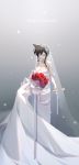  cleavage detective_conan dress mouri_ran no_bra suyi-j wedding_dress 