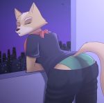  absurd_res briefs butt canid canine clothed clothing damian5320 fox fox_mccloud hi_res mammal nintendo solo star_fox underwear video_games 