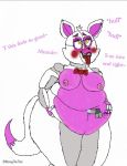  ahegao anthro bellyjob bodily_fluids canid canine female female/female five_nights_at_freddy&#039;s fox funtime_foxy_(fnafsl) looking_pleasured mammal navel navel_fetish navel_penetration nonnythethot overweight overweight_female penetration sister_location sweat video_games 