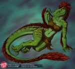  anthro anthrosaurs breasts clothing dinosaur dromaeosaurid feathers hi_res loincloth predaguy reptile scalie theropod tribal tribal_clothing uthalla velociraptor 