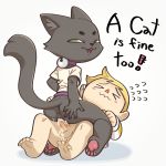  a_cat_is_fine_too animal_crossing anthro anthro_penetrated anus ashe_(starshippizza) balls bell bell_collar black_body black_fur blonde_hair bodily_fluids bottomless clothed clothing collar cowgirl_position cum cum_in_pussy cum_inside cum_on_balls cum_on_penis domestic_cat duo english_text eyes_closed feet felid feline felis female female_on_top female_penetrated fur genital_fluids genitals hair hand_on_butt hi_res human human_on_anthro human_penetrating human_penetrating_anthro human_penetrating_female humanoid_feet interspecies junyois looking_back looking_pleasured male male/female male_penetrating male_penetrating_anthro male_penetrating_female mammal nintendo on_top pawpads penetration penile penile_penetration penis pussy sex shirt soles t-shirt text topwear vaginal vaginal_penetration video_games villager_(animal_crossing) 