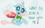  2020 arthropod blue_body blue_sclera book changeling colored dialogue empty_eyes english_text fangs female feral fin friendship_is_magic happy head_fin hi_res holding_object horn insect_wings looking_at_viewer my_little_pony ocellus_(mlp) onomatopoeia open_mouth pink_tail pink_wings post-it_note sharp_teeth sintakhra sitting smile solo sound_effects teeth text tongue wings 