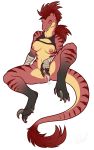  2020 anthro bodily_fluids breasts claws cum cum_inside dinosaur dromaeosaurid female genital_fluids genitals hi_res leaking lenalia looking_at_viewer nipples non-mammal_breasts presenting presenting_pussy pussy reptile rollwulf scalie smile solo spread_legs spreading theropod utahraptor 