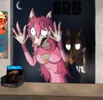 absurd_res aethermuse anthro bluray_(character) breasts cool_cat cool_cat_(series) duo female hi_res humor invalid_tag male meme moon olivia_(oliviamancer) stare trans_(lore) trans_woman_(lore) your_movie_sucks