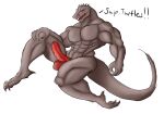 abs anthro balls biceps daikuhiroshiama genitals lizard male muscular muscular_anthro muscular_male pecs penis rak_wraithraiser reptile scalie solo tail tower_of_god wraithraiser