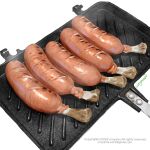  artist_name bone boned_meat cooking copyright_notice email_address food food_focus highres meat no_humans original sausage steam uroyama_(macrophage) white_background 