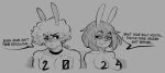 absurd_res anthro breasts digital_media_(artwork) duo eldiipiid female girly hair harry_gray_(eldiipiid) hi_res ivy_(eldiipiid) lagomorph leporid male male/female mammal rabbit simple_background text