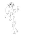 anthro breasts chotch.ke electronics female gala_succulactis nude phone selfie solo standing