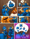  anthro big_butt blue_body breasts butt comic dragon duo female genitals hi_res male male/female penis scalie thebigbadwolf01 what 