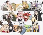  ... 6+girls :d ahoge animal_collar animal_ear_fluff animal_ears antlers arknights ascot bare_shoulders black_ascot black_choker black_hair black_halo black_shirt black_wings blonde_hair blue_eyes blue_shirt blush bruise cape cat_ears cat_girl choker closed_eyes clothes_grab clothes_tug collar deer_antlers deer_ears deer_girl demon_girl demon_horns dlanon dragon_girl dragon_horns ear_ornament ears_through_headwear eighth_note energy_wings extra_ears fang flower flying_sweatdrops frostnova_(arknights) glasses green_hairband green_jacket grey_hair grey_sweater hair_flower hair_ornament hair_over_one_eye hairband hairclip halo hat heart heidi_(arknights) height_difference hood hood_up hooded_cape horn_(arknights) horns horns_through_headwear horns_through_hood horse_ears horse_girl hug hug_from_behind injury jacket jewelry laurels leash long_hair long_sleeves looking_at_another low_ponytail mandragora_(arknights) mole mole_under_eye muelsyse_(arknights) multiple_girls musical_note nearl_(arknights) necklace nightingale_(arknights) open_mouth orange_eyes owl_ears platinum_(arknights) pointy_ears ponytail pozyomka_(arknights) ptilopsis_(arknights) rabbit_ears rabbit_girl red_collar red_headwear red_shirt reed_(arknights) saileach_(arknights) saria_(arknights) scar scar_on_face scar_on_nose shining_(arknights) shirt sidelocks silence_(arknights) smile spoken_ellipsis spoken_squiggle squiggle strapless sweater sweater_tug talulah_(arknights) virtuosa_(arknights) viviana_(arknights) white_hair white_headwear white_jacket wings wolf_ears wolf_girl yuri 