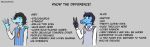 2024 4_fingers alvin_(gvh) andy_(snoot_game) anthro artist_name black_hair blue_body blue_scales digital_drawing_(artwork) digital_media_(artwork) dinosaur dromaeosaurid duo english_text fingers gesture goodbye_volcano_high grey_background grey_eyes grey_hair hair hi_res looking_at_viewer machacapigeon male necktie open_mouth open_smile ornithischian peace_symbol reptile scales scalie short_hair simple_background smile snoot_game snout spikes spikes_(anatomy) stegosaurian stegosaurus text theropod thyreophoran velociraptor watermark waving waving_at_viewer