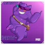 absurd_res anthro big_butt big_penis butt fan_character generation_1_pokemon gengar genitals hi_res male male/male murderdroid_(artist) nintendo penis pokemon pokemon_(species) pokemon_mystery_dungeon slightly_chubby slightly_chubby_male solo spike_chunsoft
