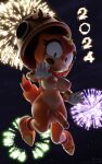 2024 3d_(artwork) anthro areola armor balls big_breasts big_penis breasts chinese_zodiac classic_sonic_(universe) clothing curvy_figure digital_media_(artwork) erect_nipples eyelashes fireworks footwear furfnsfw genitals girdled_lizard gloves gynomorph handwear headgear helmet hi_res holidays hourglass_figure intersex lizard looking_at_viewer lunar_new_year mammal midair navel new_year new_year_2024 night nipples nude open_mouth orange_body outside penis pink_areola pink_nipples reptile scales scalie sega shadow solo sonic_superstars sonic_the_hedgehog_(series) spikes spikes_(anatomy) sungazer_(lizard) surprised_expression tail thick_thighs trip_the_sungazer voluptuous wide_hips year_of_the_dragon