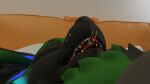 absurd_res anthro bedroom bypixel25 deuzear duo hi_res jetface5000 male male/male mantled_beast pixel_(bypixel25) sleeping soft_vore unaware vore zach_(jetface5000)