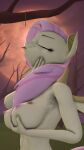  3d_(artwork) absurd_res anthro applejack_(mlp) bat_pony branch breasts clothing digital_media_(artwork) duo equid equine eyes_closed female female/female flutterbat_(mlp) fluttershy_(mlp) forced friendship_is_magic hair hand_on_breast hasbro hat headgear headwear hi_res horse leaning leaning_backward mammal moon my_little_pony nude offscreen_character pink_hair plant pony rope source_filmmaker_(artwork) story story_in_description stuffguy123 swallowing tree unwilling_prey vore yellow_body 