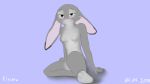  16:9 anthro breasts disney female hi_res judy_hopps kivuru lagomorph leporid mammal nude paws rabbit solo widescreen zootopia 