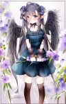  horns mutang pointy_ears tagme thighhighs wings 