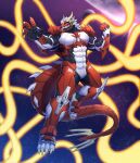 absurd_res android anthro dragon fliegen80s helixus hi_res machine male muscular robot solo space tentacles
