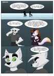 absurd_res anthro canid canine canis domestic_cat duo felid feline felis female hi_res male mammal mileena_smith_(travis_the_dragon) spike_fergison_(travis_the_dragon) travis_the_dragon_dimension_ride_(comic_series) wolf
