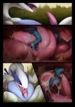 bodily_fluids covered_in_saliva cum dragon drooling duo ejaculation fellatio feral forest forest_background generation_2_pokemon genital_fluids genitals hi_res legendary_pokemon licking lugia macro male male/male micro motion_lines nature nature_background nintendo on_tongue open_mouth oral oral_vore penile penis penis_in_mouth penis_lick penis_on_tongue plant poisewritik pokemon pokemon_(species) precum saliva sex size_difference soft_vore tatsu_(bean104) teeth tongue tongue_hug tongue_out tongue_sex tree vore