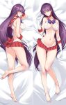  1girl barefoot bishoujo_senshi_sailor_moon breasts dakimakura feet gloves highres hino_rei inner_senshi isao long_hair looking_at_viewer nipples panties purple_hair red_sailor_collar sailor_collar sailor_mars sailor_senshi see-through underwear very_long_hair white_gloves 