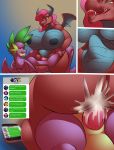  2020 abdominal_bulge absurd_res activision anthro areola big_breasts bodily_fluids breasts cellphone cum digital_media_(artwork) dragon ember_(spyro) english_text eyelashes female female_penetrated forked_tongue friendship_is_magic genital_fluids genitals green_eyes hair hi_res horn huge_breasts male male/female male_penetrating mina_(mlp) my_little_pony nipples non-mammal_breasts nude penetration penis phone princess_ember_(mlp) sex sharp_teeth smile smolder_(mlp) spike_(mlp) spyro spyro_the_dragon teeth text thebigbadwolf01 tongue tongue_out vaginal vaginal_penetration video_games wings 