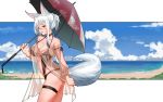  bikini bishi original see_through swimsuit umbrella 