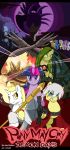  anthro applejack_(mlp) bone capcom clothing cloudy cowboy_hat crossover dante_(devil_may_cry) demon devil_may_cry droll3 earth_pony equid equine fan_character fanfic_art female fire flaming_hair fluttershy_(mlp) friendship_is_magic full_moon group hand_covering_face hat hat_over_one_eye headgear headwear hi_res horn horned_humanoid horse humanoid jacket katana magic male mammal melee_weapon moon my_little_pony oc_(mlp) pegasus pinkie_pie_(mlp) plant_tentacles polearm ponification pony pseudo_hair rainbow_dash_(mlp) rarity_(mlp) skeleton smile smirk spear sword the_mane_six topwear twilight_sparkle_(mlp) unicorn_pony vergil_(devil_may_cry) video_games weapon wings worried_look 
