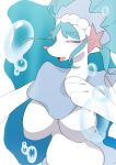  2020 3_fingers absurd_res blue_sclera breasts denyfake eyes_mostly_closed female fingers hi_res marine narrowed_eyes nintendo non-mammal_breasts open_mouth pink_tongue pok&eacute;mon pok&eacute;mon_(species) primarina solo tongue video_games white_body 