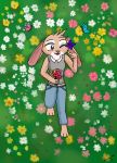  anthro arthropod bad_guy_cafe brown_eyes butterfly female flower fur grass hi_res insect koraru-san lagomorph lepidopteran leporid mammal nature ocerydia_zoona plant rabbit solo tan_body tan_fur 