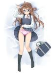  dakimakura megane pantsu seifuku sekira_ame skirt_lift 