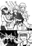  6+boys alternate_costume arm_hug bad_id bad_pixiv_id bandana blue_(pokemon) blush coat comic crystal_(pokemon) dual_persona everyone gold_(pokemon) greyscale harem haruka_(pokemon) hat hat_ribbon hikari_(pokemon) hug hug_from_behind jun_(pokemon) kotone_(pokemon) kouki_(pokemon) monochrome multiple_boys multiple_girls obo ookido_green pokemon pokemon_(game) pokemon_dppt pokemon_emerald pokemon_frlg pokemon_gsc pokemon_hgss pokemon_platinum pokemon_rgby pokemon_rse red_(pokemon) ribbon silver_(pokemon) sweatdrop translated twintails winter_clothes yandere yuuki_(pokemon) 