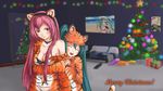  cosplay hatsune_miku luka megurine_luka merry_christmas miku new_year tiger vocaloid 