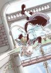  animal_ears cat_ears cat_tail eating highres jason_(kaiten_kussaku_kikou) maid monochrome original pantyhose short_hair solo tail upside-down 