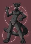  after_transformation ailurid android animate_inanimate anthro featureless_crotch glowing hi_res living_machine machine male mammal mouthless plantigrade red_panda robot sigmaw solo standing 