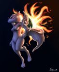  2020 amaterasu anthro black_background breasts canid canine capcom deity female genitals hi_res mammal nipples nude pussy s1m simple_background solo video_games ōkami 
