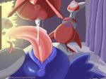  4:3 :3 anus bedroom bodily_fluids cum cum_drip cum_in_pussy cum_inside cunnilingus dengon dripping facesitting female feral feral_on_feral genital_fluids genitals group group_sex hi_res latias latios legendary_pok&eacute;mon licking_cum male male/female nintendo on_top oral penis pok&eacute;mon pok&eacute;mon_(species) pussy sex vaginal video_games walk-in 